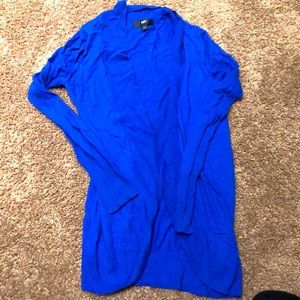 Blue cardigan